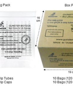 0.1ml qPCR 8‐Strip Tubes (With Optical Caps) - thấp thành (MB-Q100)